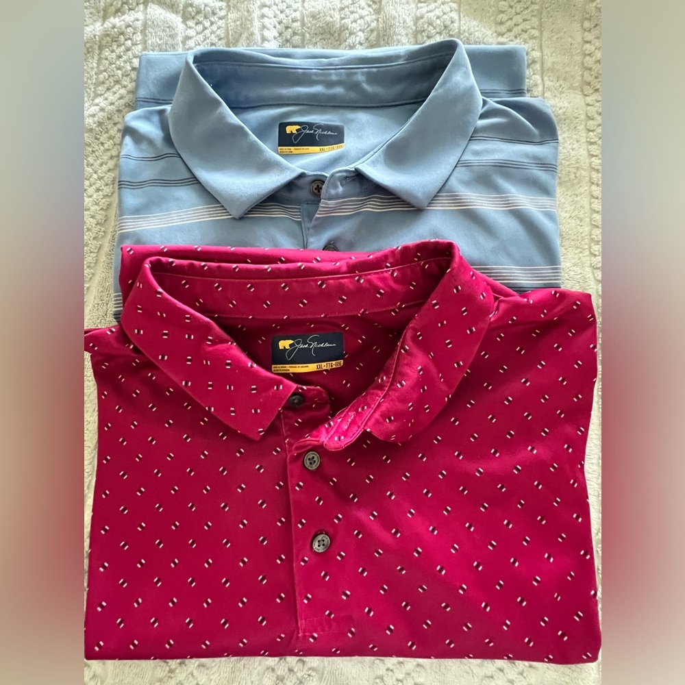 2 Jack Nicklaus men’s  golf shirts XXL